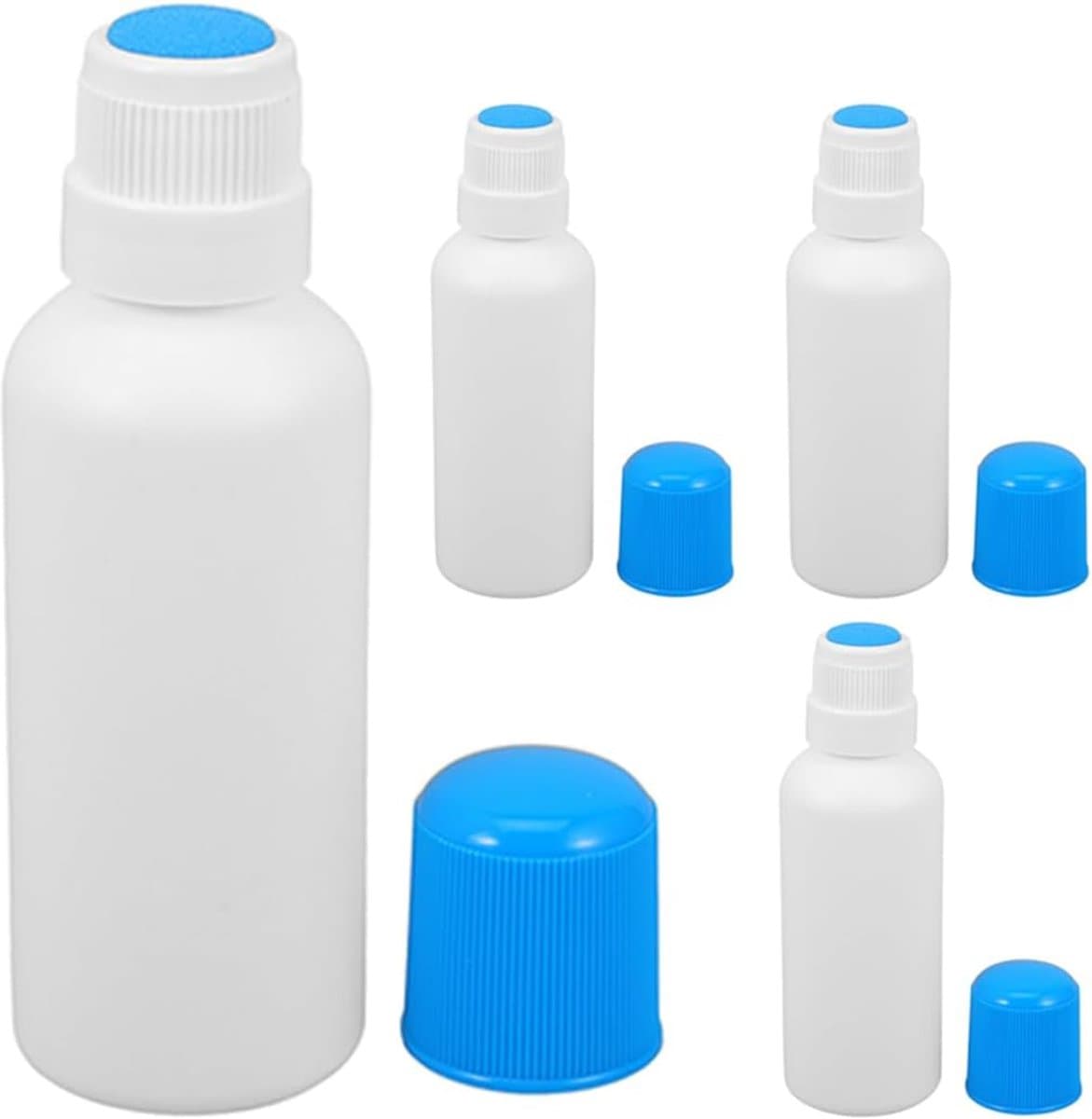 Navulbare applicatorfles met sponskop, 100 ml, kunststof dauber-fles voor nauwkeurig aanbrengen van vloeistoffen, cosmetica, huishouden en kunstnijverheid — afbeelding 1