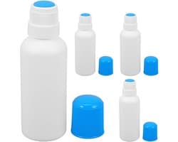 Navulbare applicatorfles met sponskop, 100 ml, kunststof dauber-fles voor nauwkeurig aanbrengen van vloeistoffen, cosmetica, huishouden en kunstnijverheid