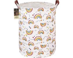 SnelShoppen - Grote Wasmand Hammer - Lichtgewicht Opbergmand van Canvas - Waterdichte Speelgoed Organizer voor Vuilnis, Kleding, Badkamer, Kids Kamers