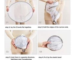 Droogrek voor kleding - Opvouwbaar plat droogrek voor kleding - Draagbaar droogrek van gaas - Geschikt voor appartementen, binnen en buiten, reizen, kleding, speelgoed, truien