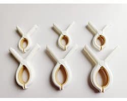 Goodivery ® 6 stuks strandhanddoekclips, grote strandhanddoekklemmen, zwaar, wordt gebruikt voor dikke kleding en voor het wassen van strandhanddoeken, tapijten enz.
