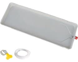 Lekbak Airco - Wateropvangbak Condens - Voorkomen Waterlekkage - Gegalvaniseerd Staal - 81x24x3cm - Grijs