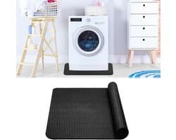 Dubbelzijdige Antislip Anti-trillingsmat 60 x 60 cm voor Wasmachine en Droger, Universele Vloermat voor Badkamer en Keuken, Vuilafstotend en Duurzaam