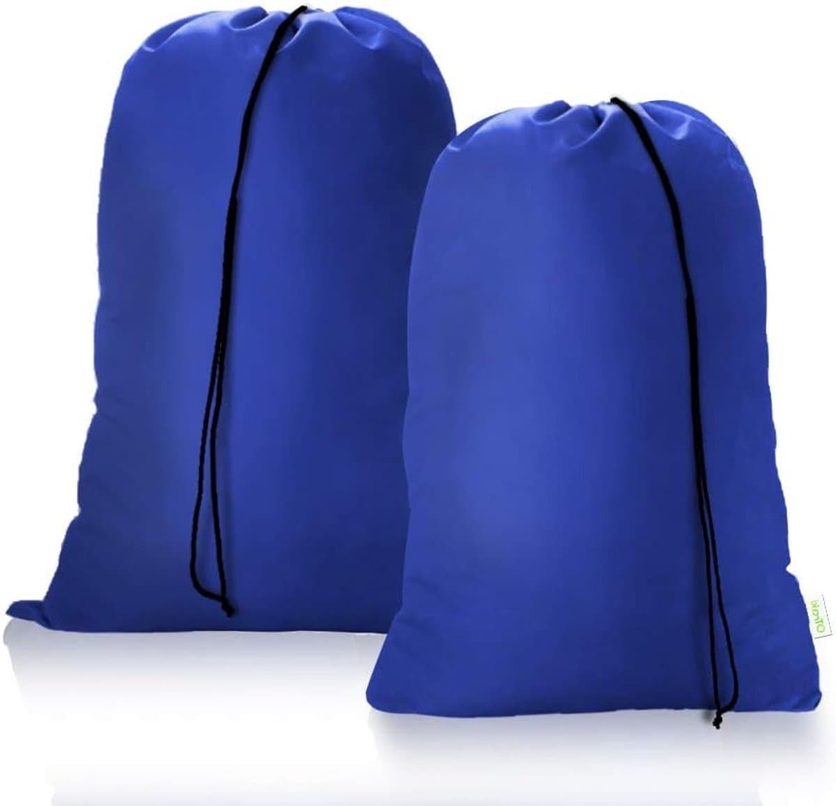 Grote Vouwbare Waszakken met Trekkoord 60x80cm - 2 Stuks - Stevige Opbergzak voor Kleding, Speelgoed en Vuile Was in Huis, Studentenhuis of Camping — afbeelding 1