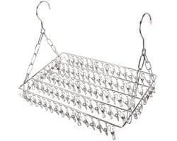 Dailygoods- Wasdroogrek Roestvrij Staal - Multifunctioneel Droogrek - Inklapbaar - Verstelbaar - Kledingrek - Lange Levensduur