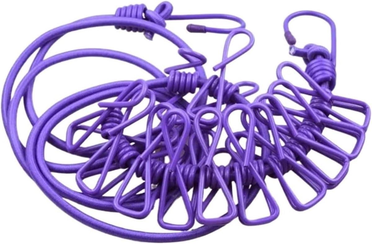 Waslijn Outdoor - Wastouw Clips - Kleding Drogen - Antislip Ontwerp - 1-9 meter - Type11 — afbeelding 1