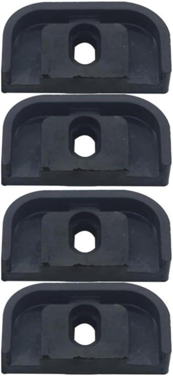 Trillingsdempende Pads - Rubberen Dempers - Airco Geluid Reduceren - 4-delige Set - 80 mm - Zwart — afbeelding 1
