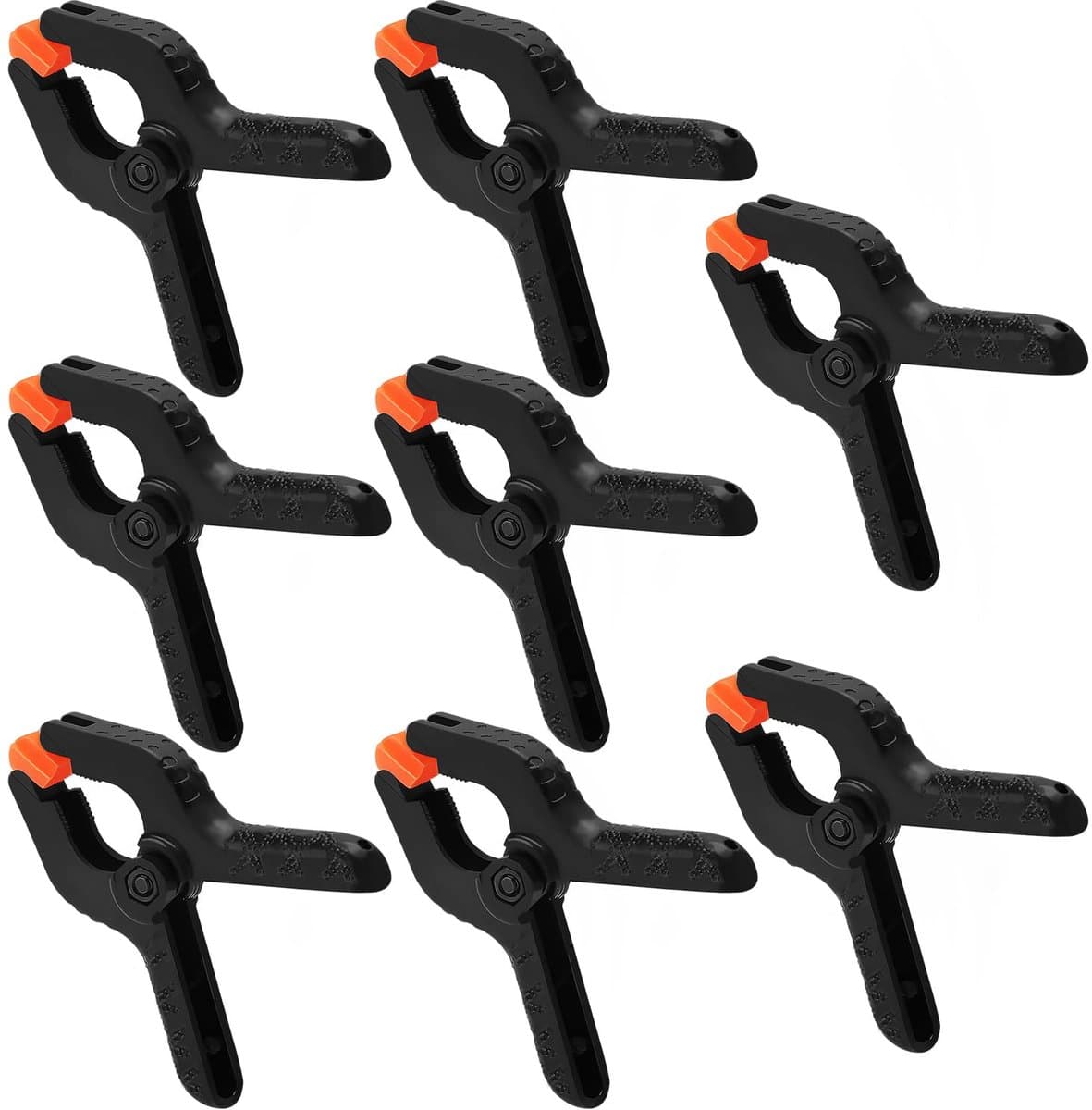 Ibenzoa® Universele Zwarte Nylon Veerklemmen Set van 8 voor Creatieve Projecten en Fotostudio's — afbeelding 1