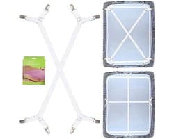 Ibenzoa® Multifunctionele Elastische Hoeslaken Spanners - 2 Stuks Voor Diverse Gebruik