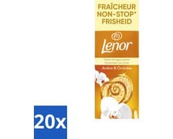 20 x Lenor – Geurbooster – Amber & Orchidee – 12 Wasbeurten – 155 g - Voordeelverpakking - 20 stuks