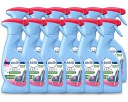 12 x Febreze – Textielspray – Roze Anjers – 375 ml - Voordeelverpakking - 12 stuks