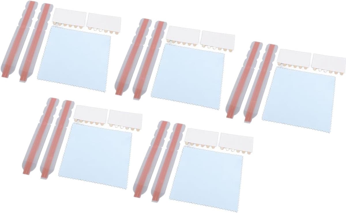 5Set Privacyschermfilter Monitor Laptopbevestiging Dubbelzijdige Zelfklevende Strips met Plastic Schuifhouderlipjes — afbeelding 1