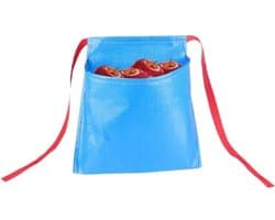 Oogstschort - Opbergzak voor fruit - Fruit verzamelen - Waterdicht nylon - Groot 50x50cm - Blauw