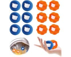 12 stuks pluisballen, wasmachine, dierenhaarverwijderaar, wasballen, dierenharen, wasmachine, pluisbal voor wasmachine, voor de wasmachine, verwijdert dierenharen en pluisjes