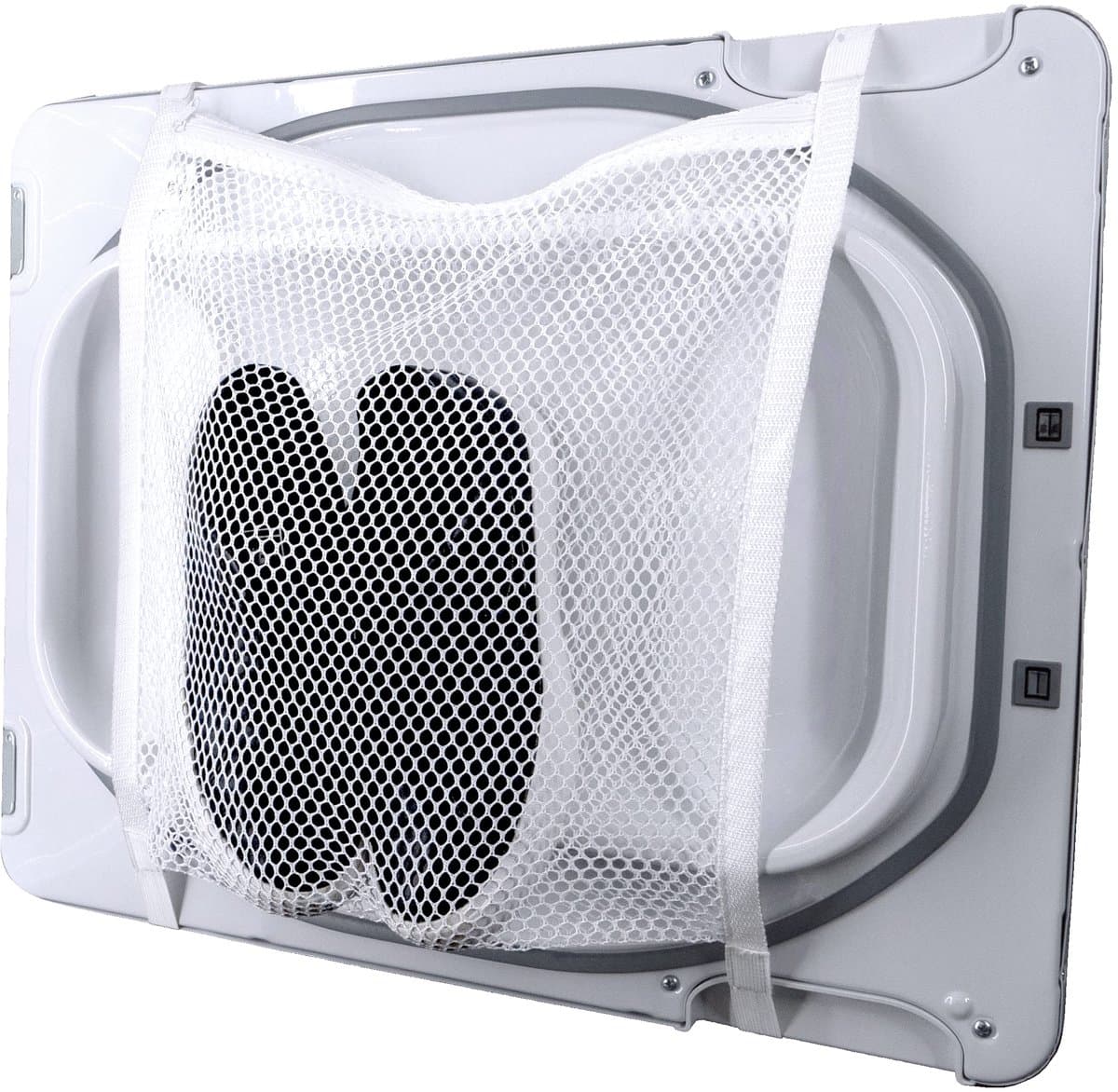 Sneaker droogtas, drogerdeur schoennetje met elastische band, sneaker waszak, wit, 15,5" x 15,5", 1 verpakking — afbeelding 1