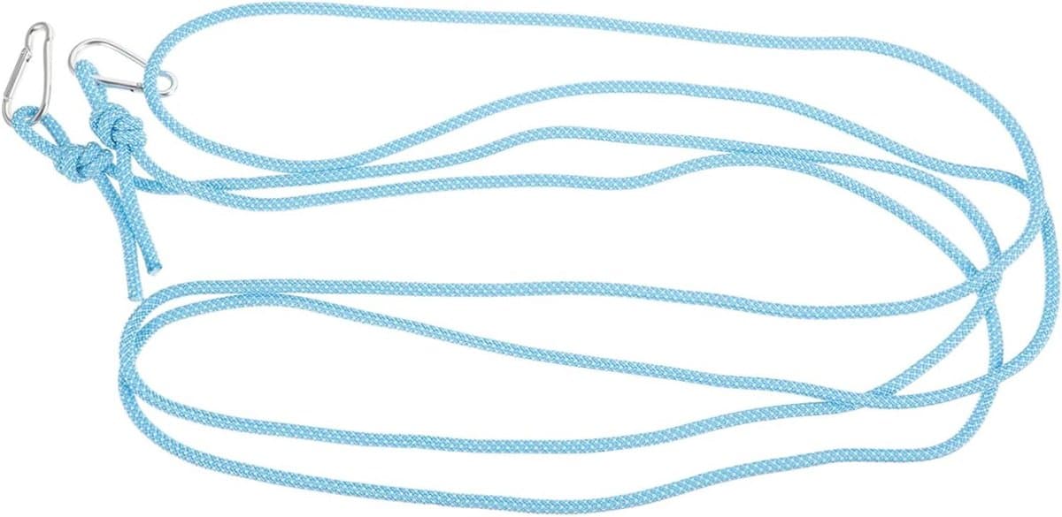 Verstelbare Kledinglijn - Waslijn Outdoor - Kleding Drogen - Winddicht Antislip - 500 cm - Blauw — afbeelding 1