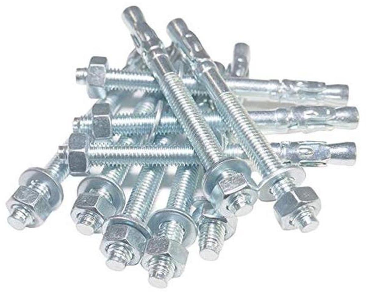 Verzinkte Boutankers - Wigankers Ankerbouten - Beton Bevestigen - ETA Goedgekeurd - M12 x 220 mm - Verzinkt — afbeelding 1