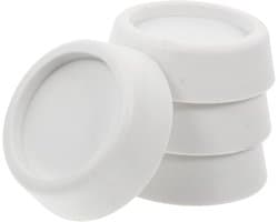 Wasmachine Matten - Vloerbeschermers Stabilisatoren - Apparaten Stabiliseren - Vibratie Dempend - 6.5x6.5x2 cm - Wit
