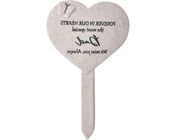 Widdop & Co Graveside Memorial Stake - Mama - Dad - Tombstone Grey Marble Effect (Dad)