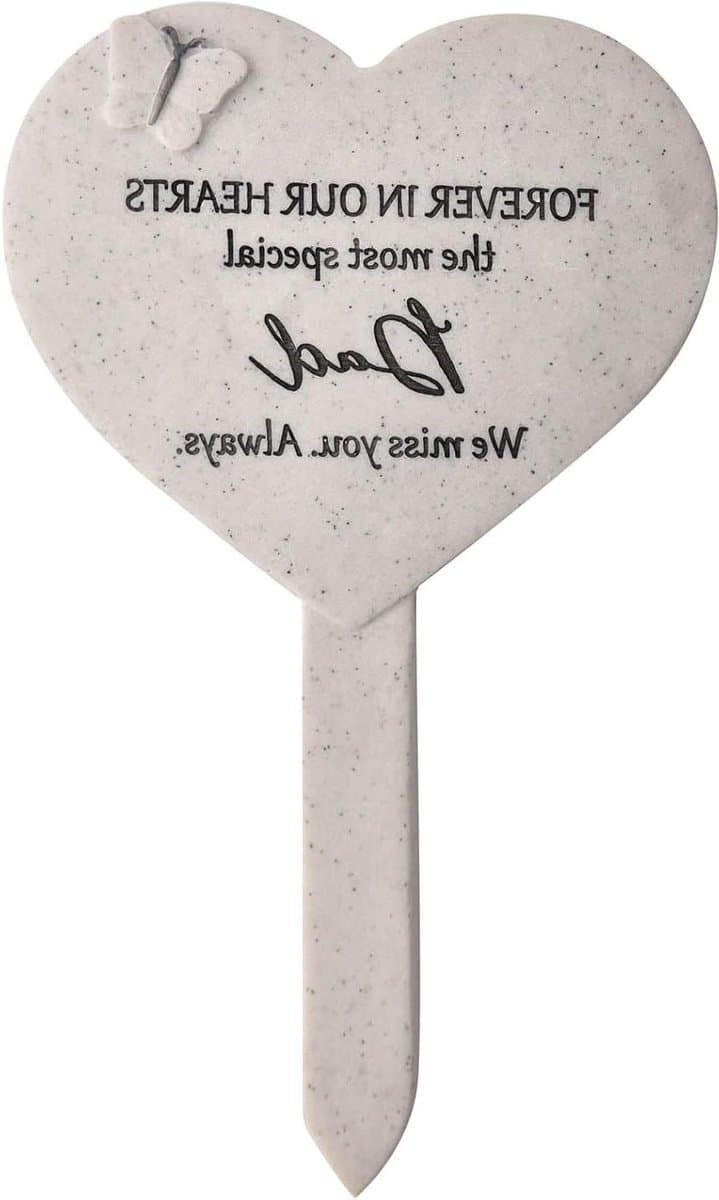 Widdop & Co Graveside Memorial Stake - Mama - Dad - Tombstone Grey Marble Effect (Dad) — afbeelding 1
