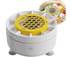 Fruitwasser Apparaat - Groente Reiniger - Efficiënt Schoonmaken - Draadloos Draaibaar - 1800 mAh Batterij - Wit