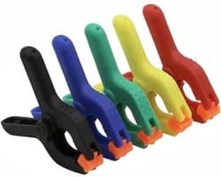 Kleine Klemmen - Plastic Clips - Hobby Werk - Verstelbaar Ontwerp - 5 Stuks - Mix