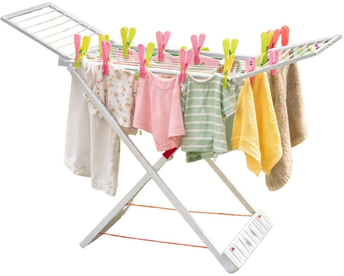 Plasticforte Wasrek opvouwbaar - 20 meter - droogrek - groen - kunststof - 55 x 180 x 108 cm — afbeelding 1