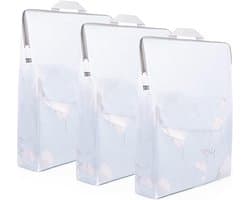 Waszakken voor wasmachine - Set van 3 netzakken 30 x 40 cm voor fijne was en ondergoed