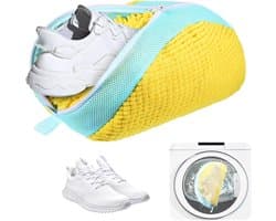 Schoenen waszak voor de wasmachine - Multi-bescherming - Geel - Schoenen opbergen - Fijne waszak.