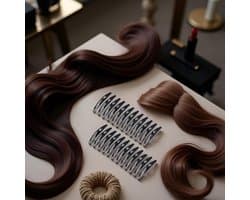 Grote metalen snap haarclips set - 24 stuks zwarte antislip klemmen voor lang haar
