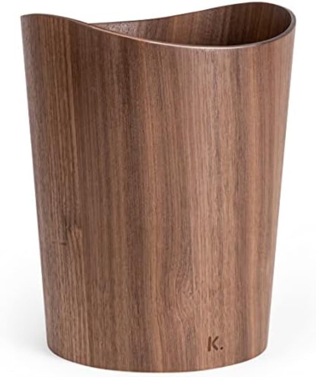 PromoHome Houten Papieren Prullenbak - 9 Liter Inhoud, Stijlvol Design — afbeelding 1