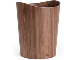 PromoHome Houten Papieren Prullenbak - 9 Liter Inhoud, Stijlvol Design — afbeelding 1