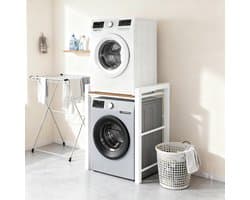 Stapelkast 3-in-1 voor wasmachine en droger met verstelbare hoogte en draagvermogen tot 300 kg
