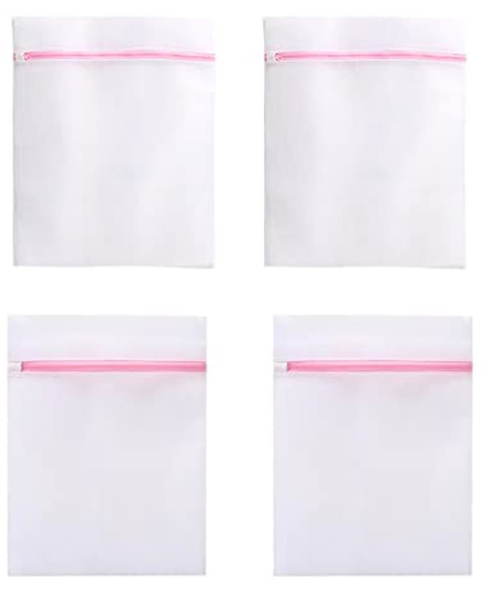 Wasnet | 4-delige wasmachinenet voor delicate kleding | Bescherming en organisatie — afbeelding 1