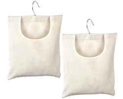 Wasknijperzakken - Hangende Organizer - Herbruikbaar - Bevat 100 Wasknijpers - Opbergtas - Afmetingen 32 x 27 cm - Opbergzak