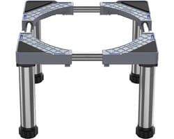 Ploutos® Wasmachine Verhoger - Wasmachine Sokkel - Wasmachine Onderstel - Grijs - 43cm x 25cm x 12cm