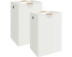 Omgoods - Set van 2 Vouwbare Wasmanden met 80 Liter Capaciteit