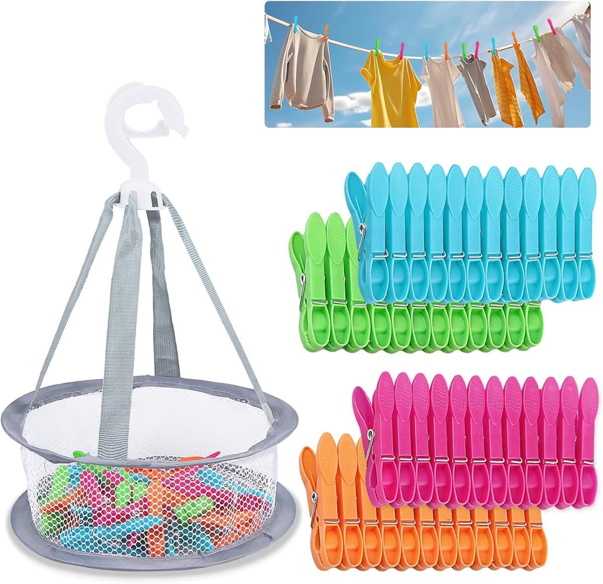 wasknijpers met zak - ShopVlot — afbeelding 1