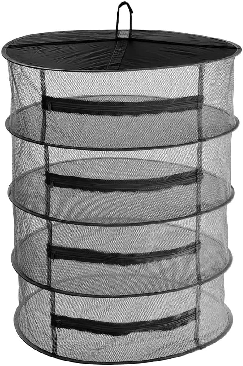 Droognet 4 Lagen - Hangend Net - Planten Drogen - Inclusief Gesp - 45cm of 60cm - Groen — afbeelding 1
