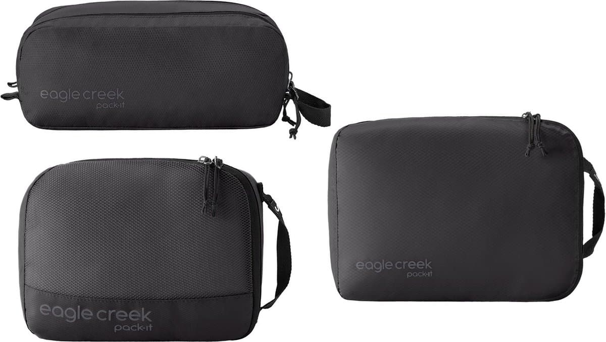 Eagle Creek Pack-It Overnight Set 3-delig - opbergzak (zwart) — afbeelding 1