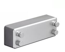 Waslijn - Wasdraad - 2 drooglijnen - 4.2 m - 24 x 8,7 x 5,6 cm - Zilver - ABS - Waslijndraad met stalen kern - Uittrekbaar - Wasrek alternatief - voor Binnen en Buiten