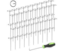 G-vormige grondpinnen - 50 stuks voor tuin en tent