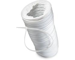 100mm Dparts luchtafvoerslang - 3 meter - met kabelbinder - drogerslang - wasdroger slang - droger - droogkast
