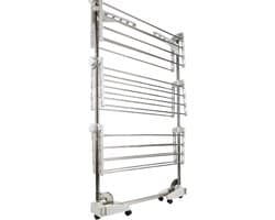 CRLYN® Elektrisch Droogrek - Wasrek Inklapbaar - Zilver