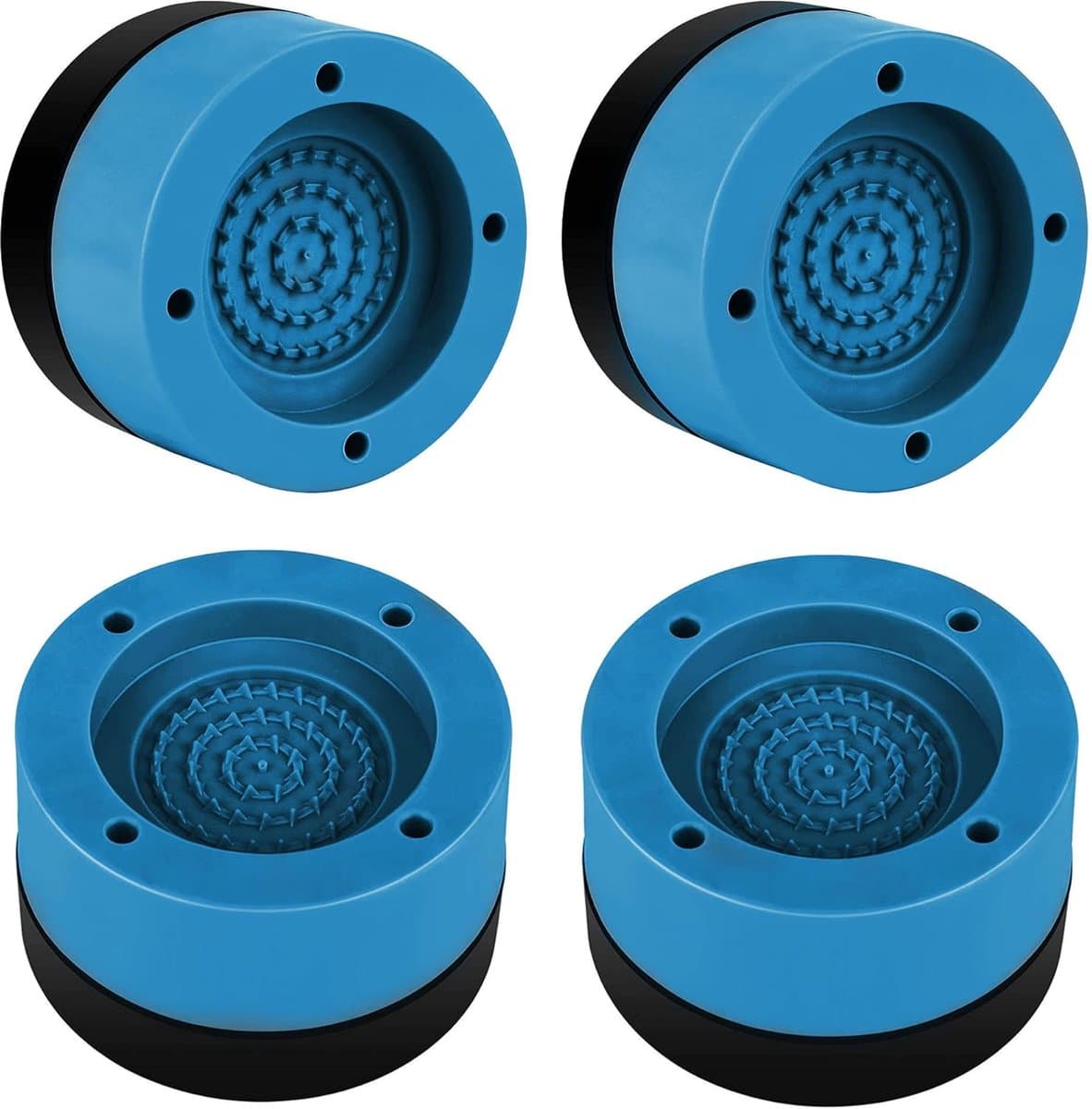 Anti Trillingsmat Wasmachine - en Wasdroger - Geluidsdempende Antislip Mat - Rubber Mat Trillingsdempers - Trillingsdempers wasmachine – Extra dik - Voetjes wasmachine & droger - Wasmachine demper – Anti trillings - vibratie - dempers pads – Antislip — afbeelding 1