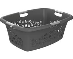 Rotho Wasmand Flowers 65 x 49 x 26 cm 50 l Kunststof Grijs