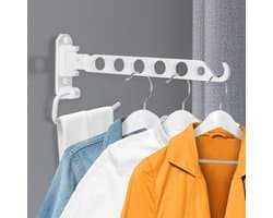 Opvouwbare kledinghaak voor wand, ruimtebesparend en multifunctioneel - ideaal voor balkon, badkamer en wasruimte