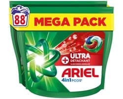 Ariel 4in1 Wasmiddel Pods Ultra Vlekverwijderaar - 88 stuks