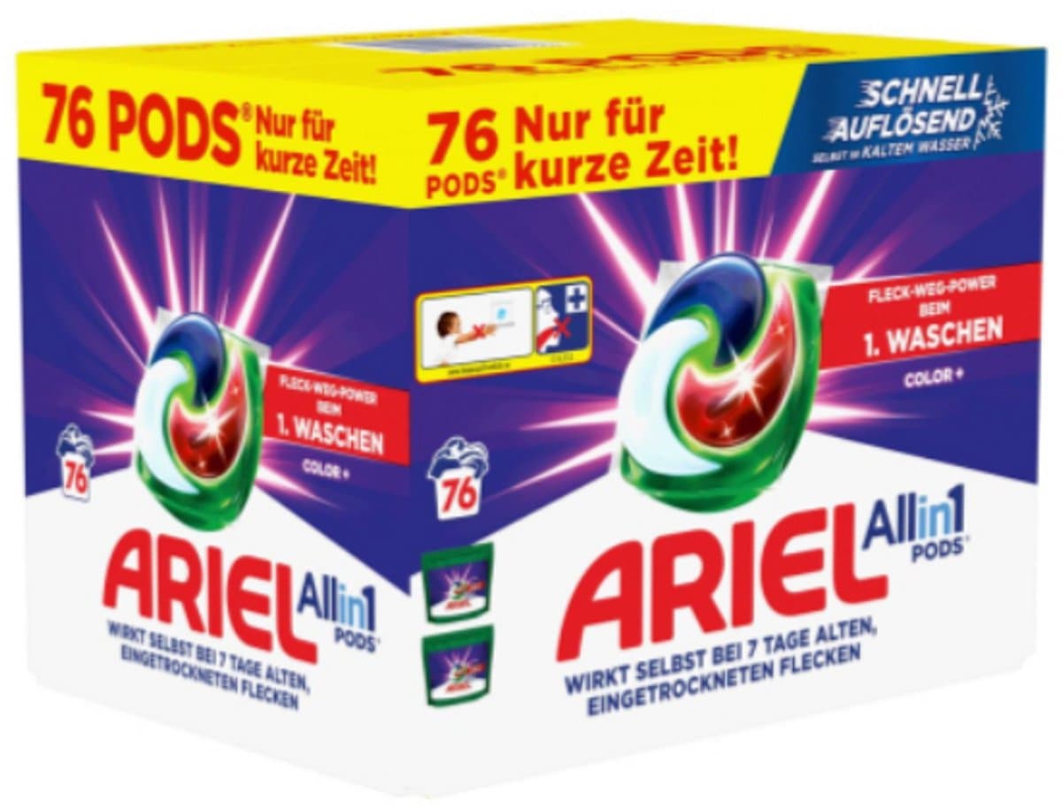 Ariel All-in-1 color+ wasmiddel Pods 2x38 - 76 wasbeurten — afbeelding 1