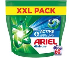 Ariel 4in1 Wasmiddel Pods Actieve Geurbestrijding - 60 stuks